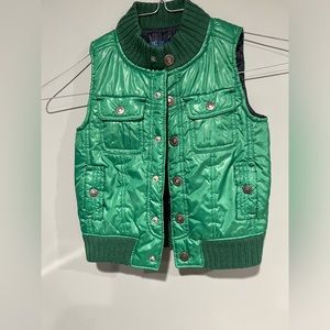 Kids Osh Kosh green vest size 4T